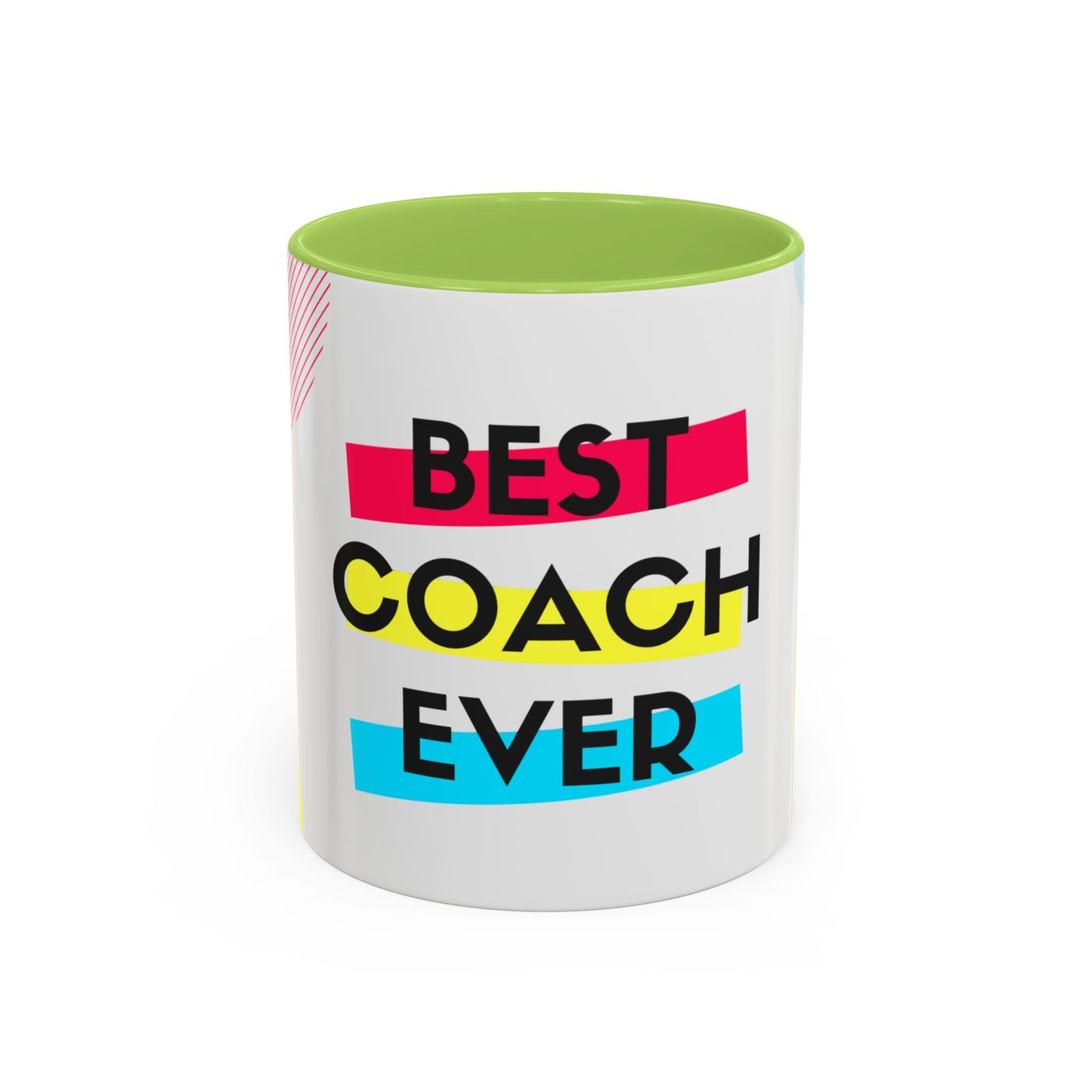 Best Coach Ever Accent Coffee Mug 11oz